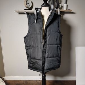 WeatherProof Vintage Men's Black Puffer Vest Large